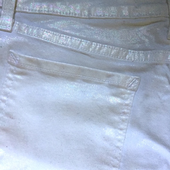 NWT Dakota Collective Iridescent Pearl White Shorts - Picture 4 of 5